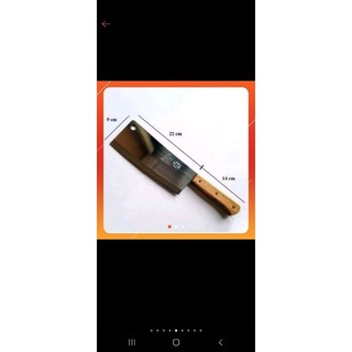 Dao chặt  xương inox cán gỗ