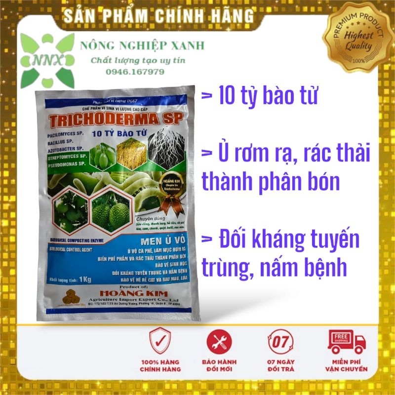 Chế phẩm vi sinh TRICHODERMA SP gói 1kg