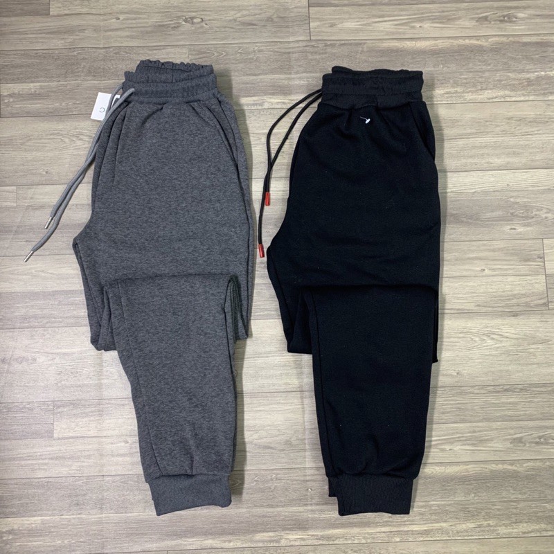 Quần jogger nỉ nam lót lông cừu siêu dày ấm dành cho mùa thu đông