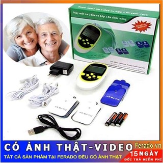 Máy massage châm cứu Máy Massage Xung Điện Nhật Bản Chính Hãng Trị Liệu 8 Miếng Dán, 8 Chế Độ Massage