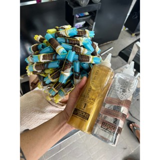 thuốc uốn tóc tại nhà, thuốc uốn lanh gel vàng LUXSONS không mùi cao cấp 500ml AZ008