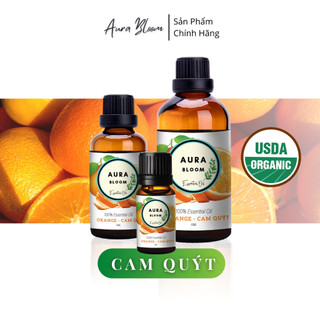  Tinh Dầu Thơm Phòng Cam Quýt Aura Bloom Thiên Nhiên Nguyên Chất 100ml- 50ml-10ml