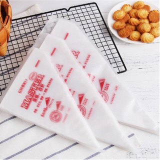 10 túi nilong bóp kem 34cm/ túi bóp kem / túi nilon bắt kem