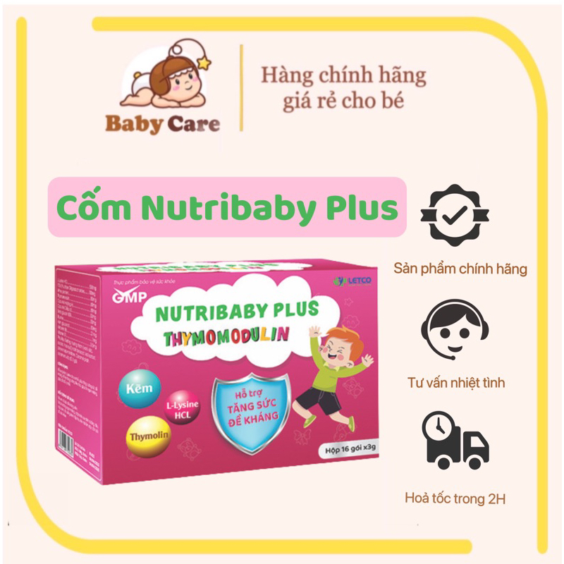 Nutri Baby Plus Thymomodulin - giảm ốm vặt tăng cường sức đề kháng, hỗ trợ tăng cường tiêu hóa, giúp ăn ngon