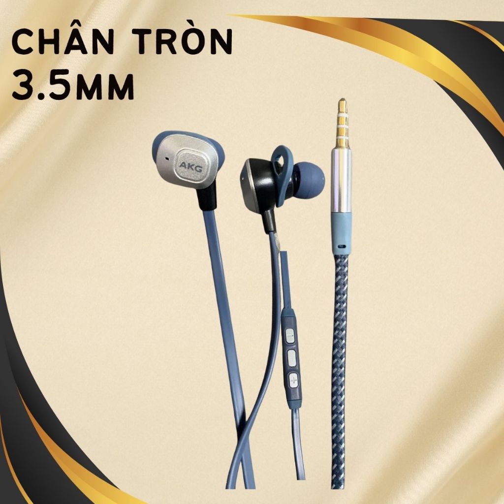 Tai Nghe Có Dây Typec AKG 𝐜𝐡𝐢́𝐧𝐡 𝐡𝐚𝐧𝐠 𝐬𝐚𝐦 𝐬𝐮𝐧𝐠,Nhét Tai Gaming Có Mic Chống Ồn Bọc Dù Chân 3.5mm Hello Store