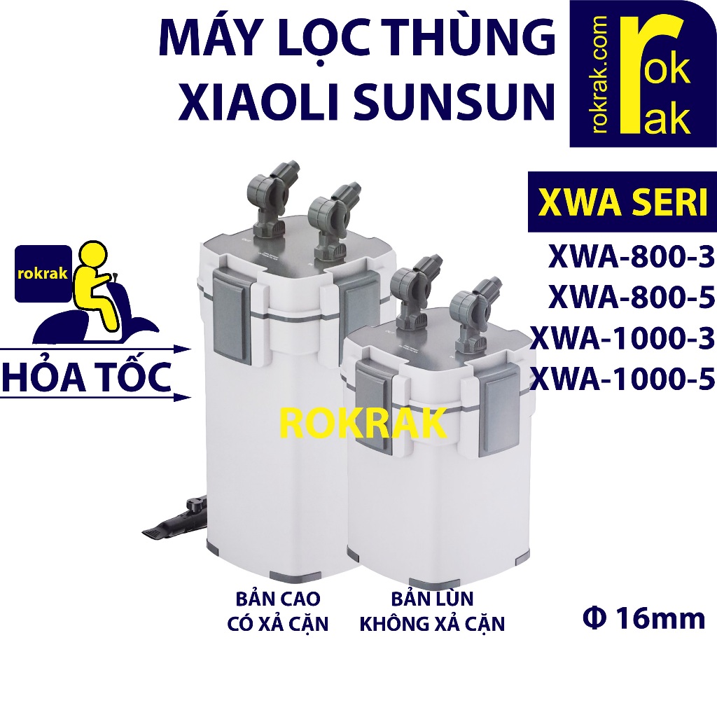 Lọc Thùng Sunsun Xiaoli XWA 800 1000 (3 và 5 khay lọc) Cho Bể Thủy Sinh 60-100cm