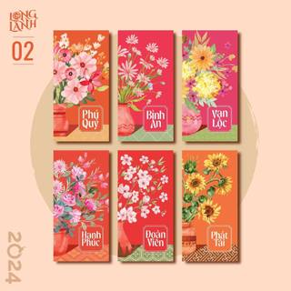 Set 6 Lì Xì Tết Giáp Thìn Nhiều Chủ Đề 2024 Làm Quà Tặng Ý Nghĩa May Mắn - Mẫu độc quyền