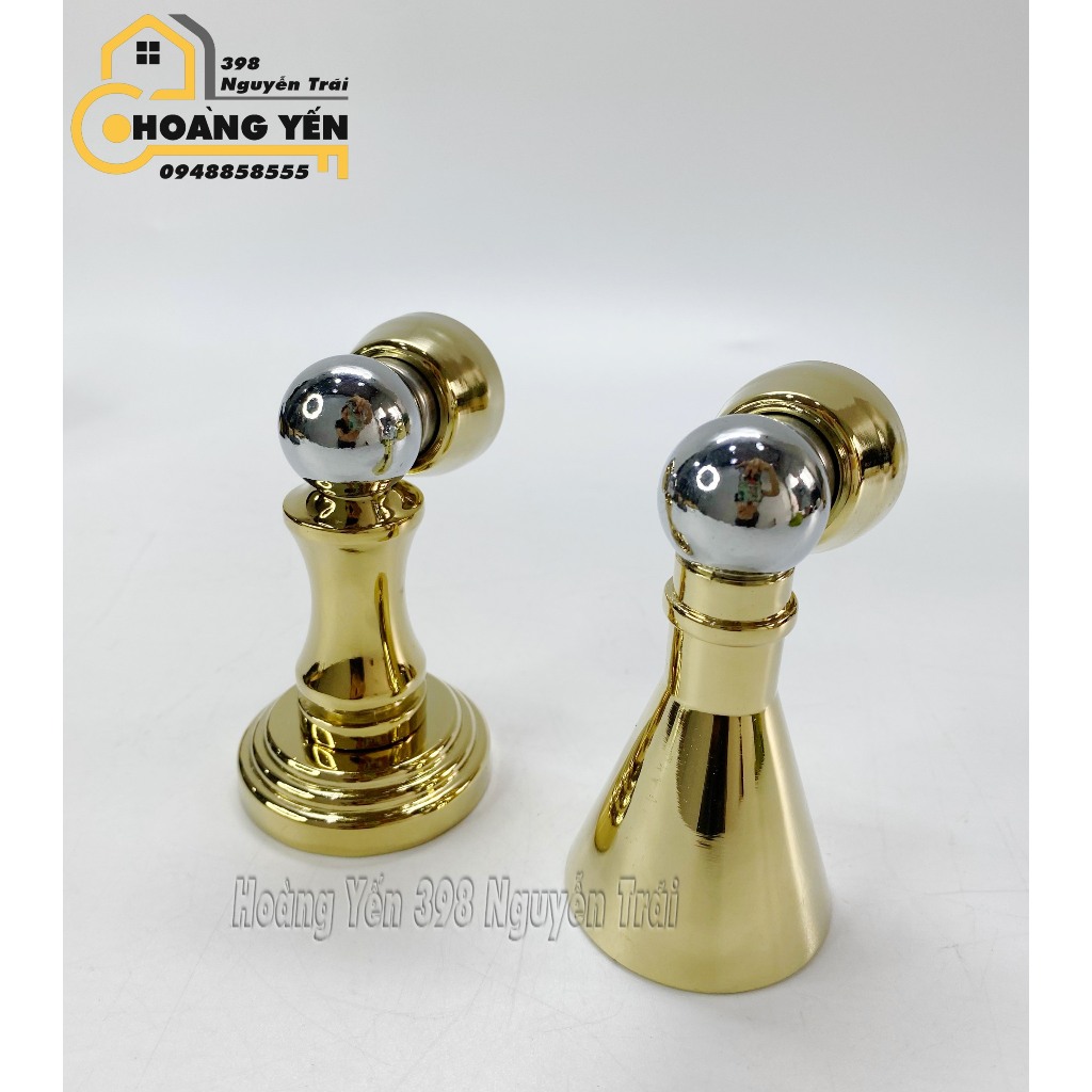 Hít cửa nam châm chống gió, chặn cửa giữ cửa màu đồng chống va đập