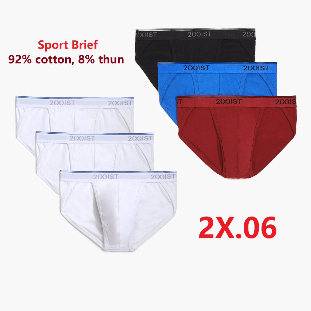 Chính hãng Mỹ - 2X.06 S,M,L,XL Quần lót nam tam giác 2XIST Sport Brief