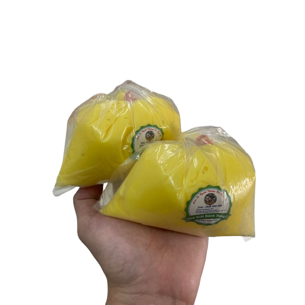 200g bơ vàng nguyên chất dùng chung bánh tráng bơ, me bơ, trộn.