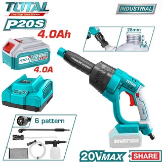 Máy xịt rửa xe áp lực cao dùng pin total tpwli20084