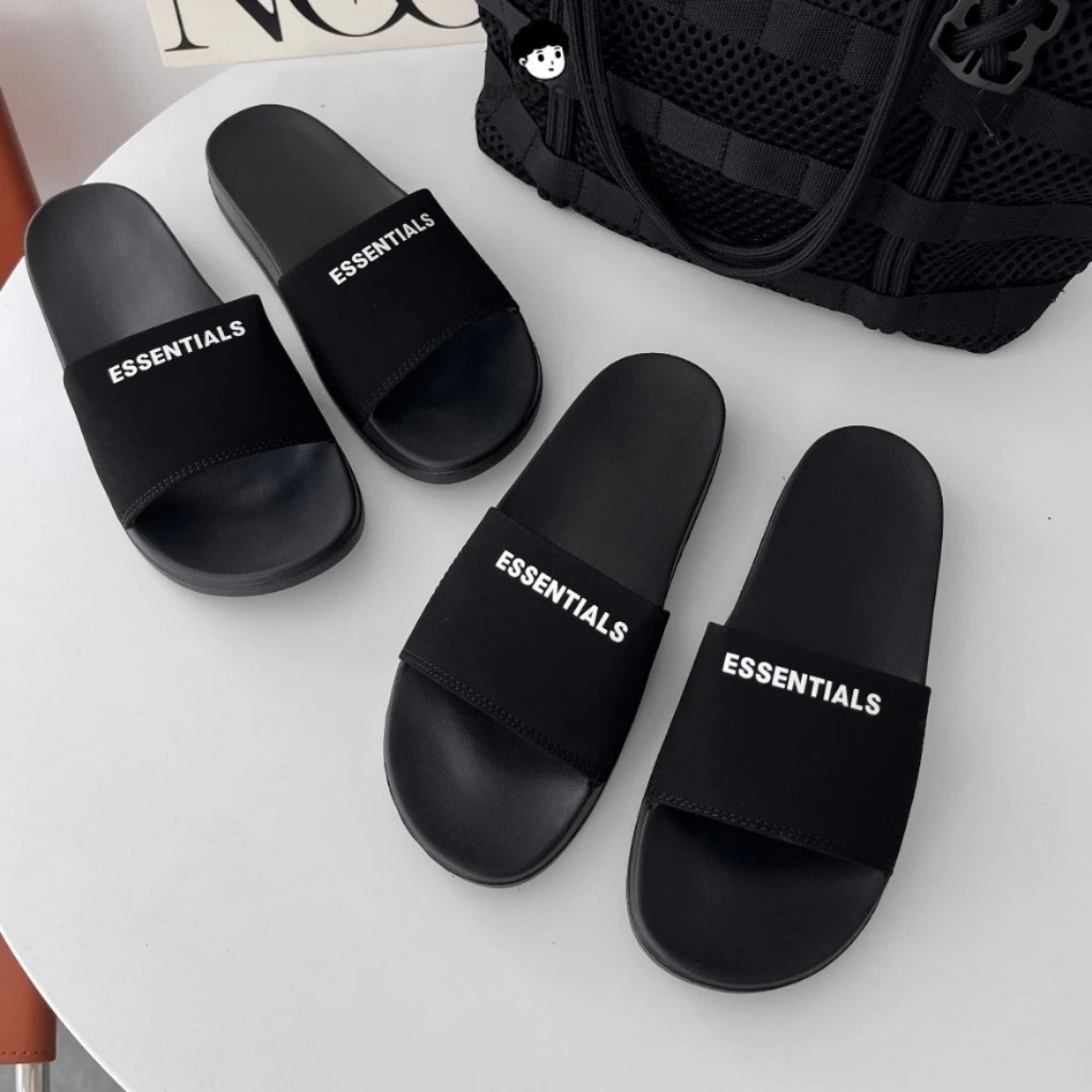 Dép Essentials quai ngang kiểu dáng phong cách Hàn Quốc đơn giản Big size 38-46 michi michi