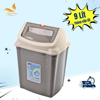 Thùng rác nắp lật tiện dụng SÓNG VÀNG đủ kích cỡ 5L/9L/16L/28L