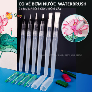 [ TÂM TÂM ] Cọ vẽ bơm nước Waterbrush , Cọ nước thân dài, CỌ VẼ MÀU NƯỚC