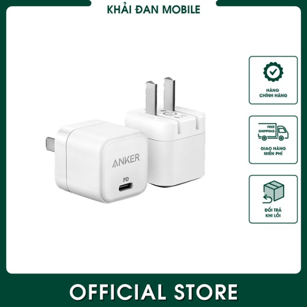 CỐC SẠC ANKER 20W CUBE VÀ 30W 313, BẢO HÀNH 18 THÁNG