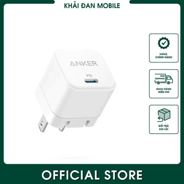 CỐC SẠC ANKER 20W CUBE VÀ 30W 313, BẢO HÀNH 18 THÁNG