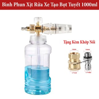 Bình phun bọt tuyết, Bình xịt bọt tuyết máy rửa xe dung tích 1L