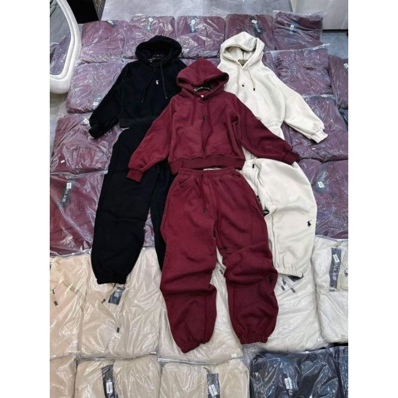 Sét nỉ mũ thêu ngựa hàng QCL1