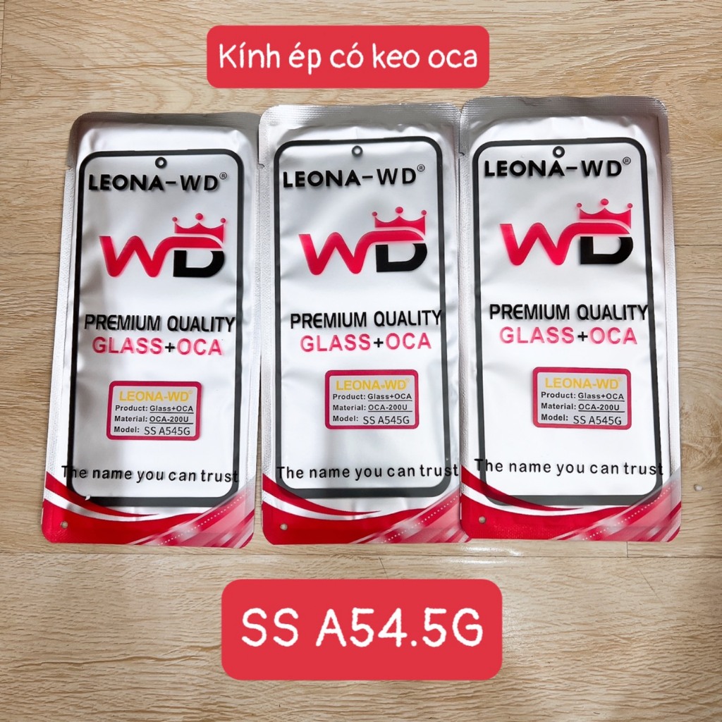 SS A54.5G - Kính ép màn hình có keo oca samsung A54 5g - kính ép ss A546 - a54-5g giá rẻ