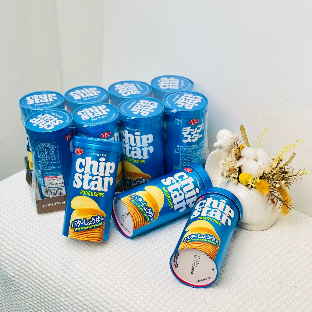 Bánh snack khoai tây chiên YBC Chip Star hộp 50G - 5 vị  Hàng nội địa Nhật