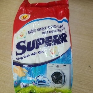 Bột giặt giặt máy super 400g .