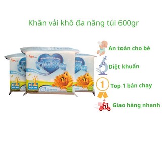 Combo 5 bịch khăn vải khô đa năng mama 600 gram