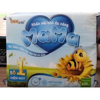 Combo 6 gói khăn vải khô đa năng mama 600 gram