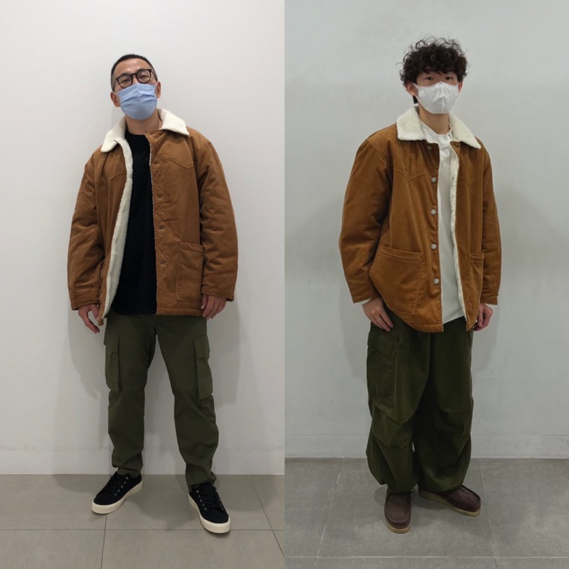 Áo khoác nhung tăm nam lót lông oversized thời trang, năng động, khỏe khoắn của GU - Nhật