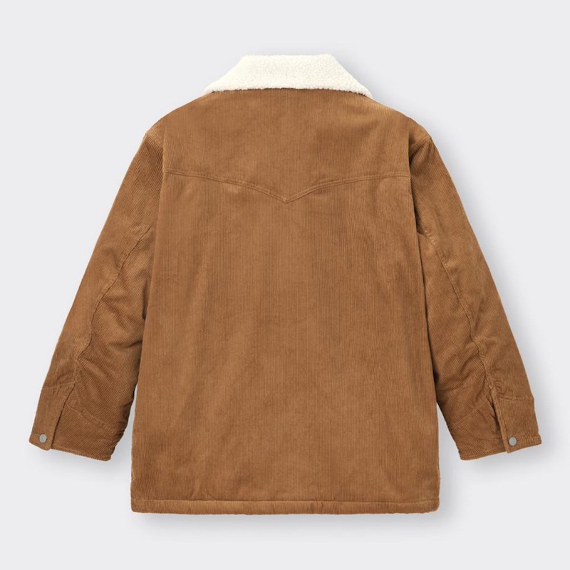 Áo khoác nhung tăm nam lót lông oversized thời trang, năng động, khỏe khoắn của GU - Nhật