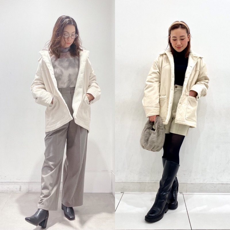 Áo khoác nhung tăm nam lót lông oversized thời trang, năng động, khỏe khoắn của GU - Nhật