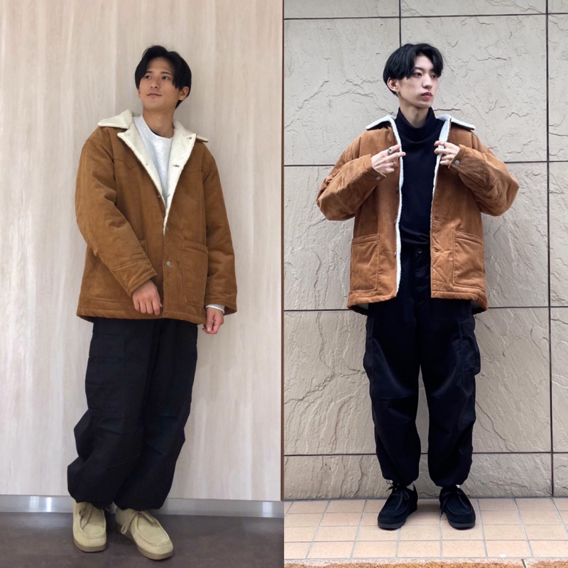 Áo khoác nhung tăm nam lót lông oversized thời trang, năng động, khỏe khoắn của GU - Nhật