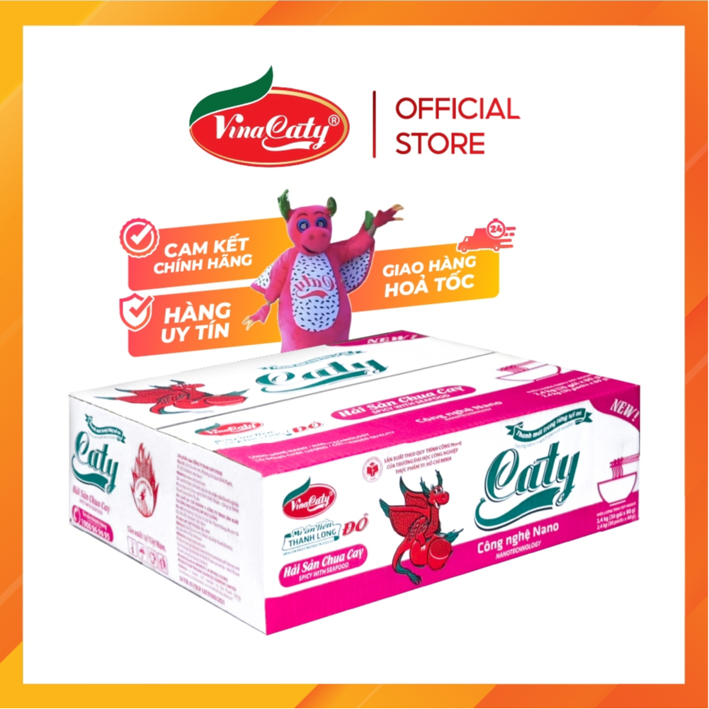 Mì Thanh Long Đỏ Caty Hải Sản Chua Cay