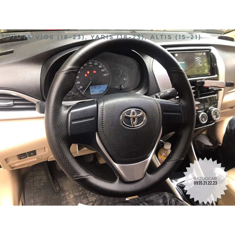Bọc vô lăng kiểu khâu Vios , Yaris , Altis