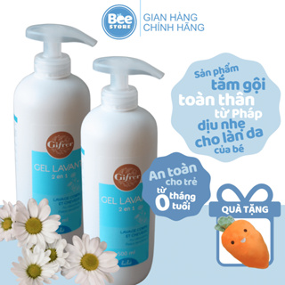 Sữa tắm gội toàn thân cho bé, sữa tắm cho bé 2 trong 1 Gifrer Gel Lavant