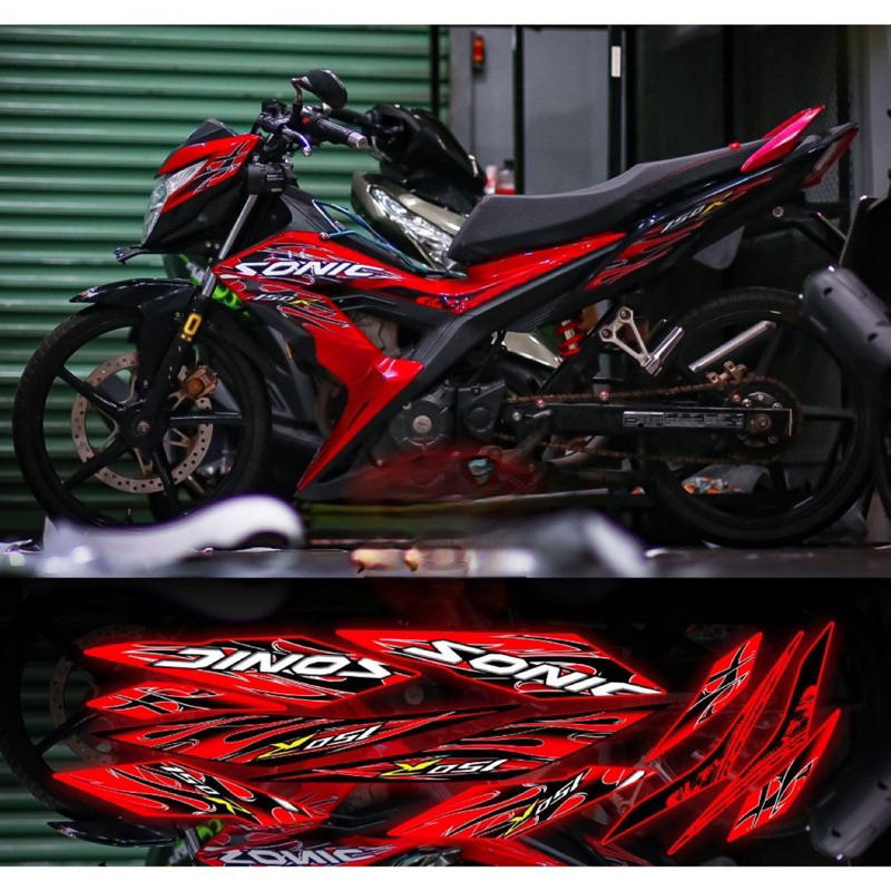 Tem rời Sonic lửa mới phối đủ màu xe