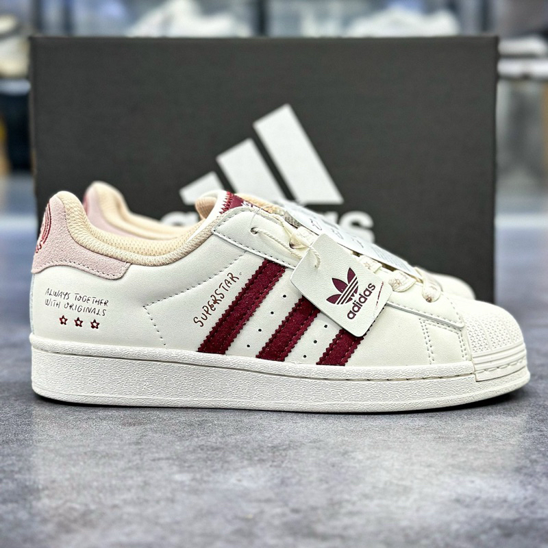 Giày Adida Supersta x YU NAGAB Supersta ‘Off White Burgundy’