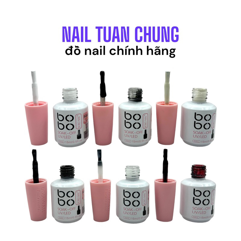 Sơn Gel Thạch BoBo Màu Thạch Đỏ Rượi Vang , Màu Hot Cơ Bản Chai 15ml