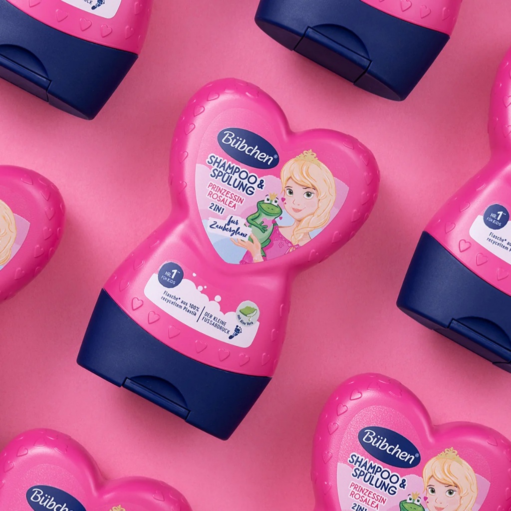 Sữa tắm gội Bubchen trái tim cho bé gái