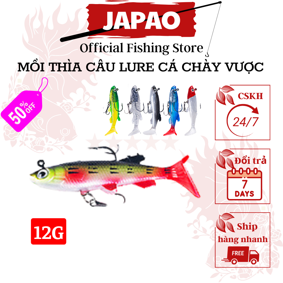 Mồi mềm cá đối cá giả silicon câu lure Japao mồi mềm câu lure cá lóc, sộp, chuối, rô phi, chẽm, vược