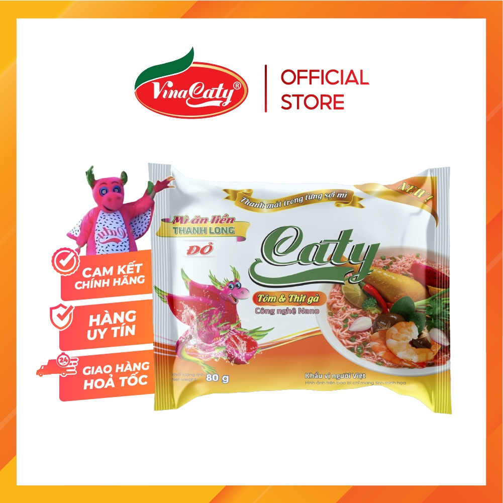 Mì Thanh Long Đỏ Caty Tôm và Thịt Gà