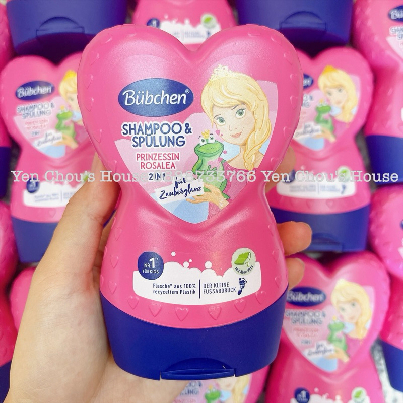 Sữa tắm gội Bubchen trái tim cho bé gái