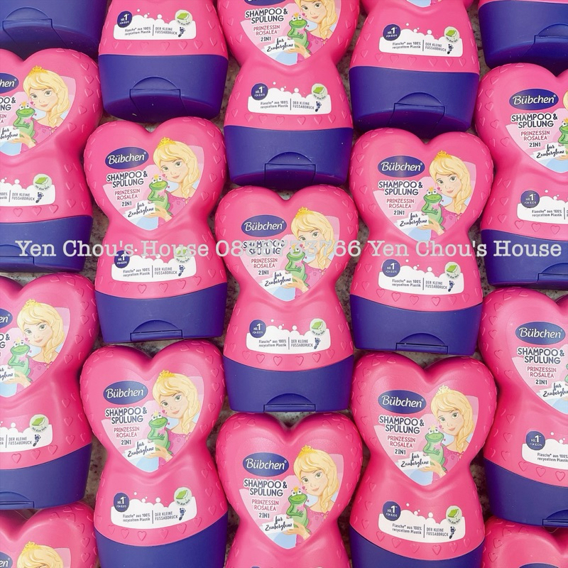 Sữa tắm gội Bubchen trái tim cho bé gái