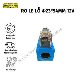 Rơ le, rơ le lỗ 23x54mm 12V chuyên dùng cho máy xúc, máy công trình chính hãng - phutunghaophan