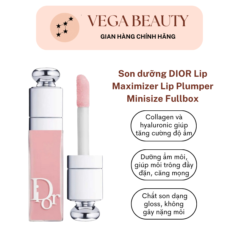 Son dưỡng DIOR Lip Maximizer Lip Plumper minisize fullbox 2ml dưỡng ẩm môi căng mọng