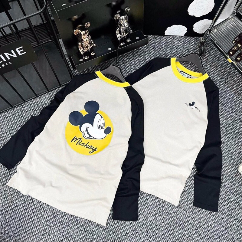ÁO MICKEY PHỐI TAY