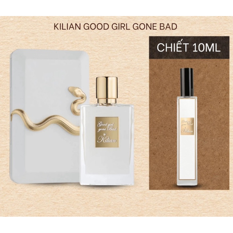 [𝐀𝐮𝐭𝐡 -10ml] Nước Hoa Nữ Rắn Trắng Kilian Good Girl Gone Bad mùi hương quyền lực sang trọng