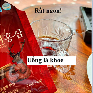 Thùng 60 gói nước hồng sâm linh chi hàn quốc - uống cực ngon và khỏe
