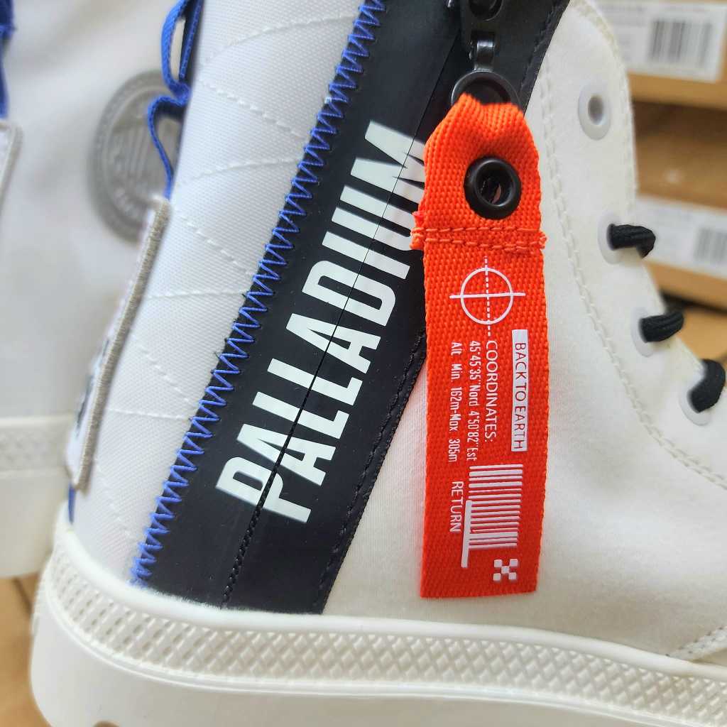 Giày Palladium Zip bản mới nam nữ màu trắng