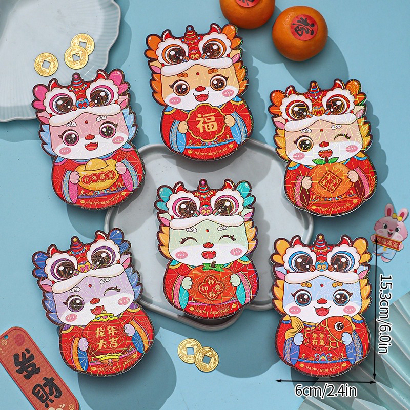 Set 3 bao lì xì phản quang cao cấp Tết 2024 LX1-7