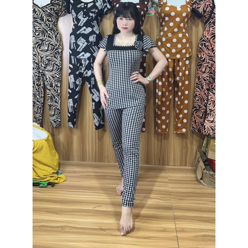 Bộ Mẹ Bộ Trung Niên Nhà May Quà Tặng Mẹ